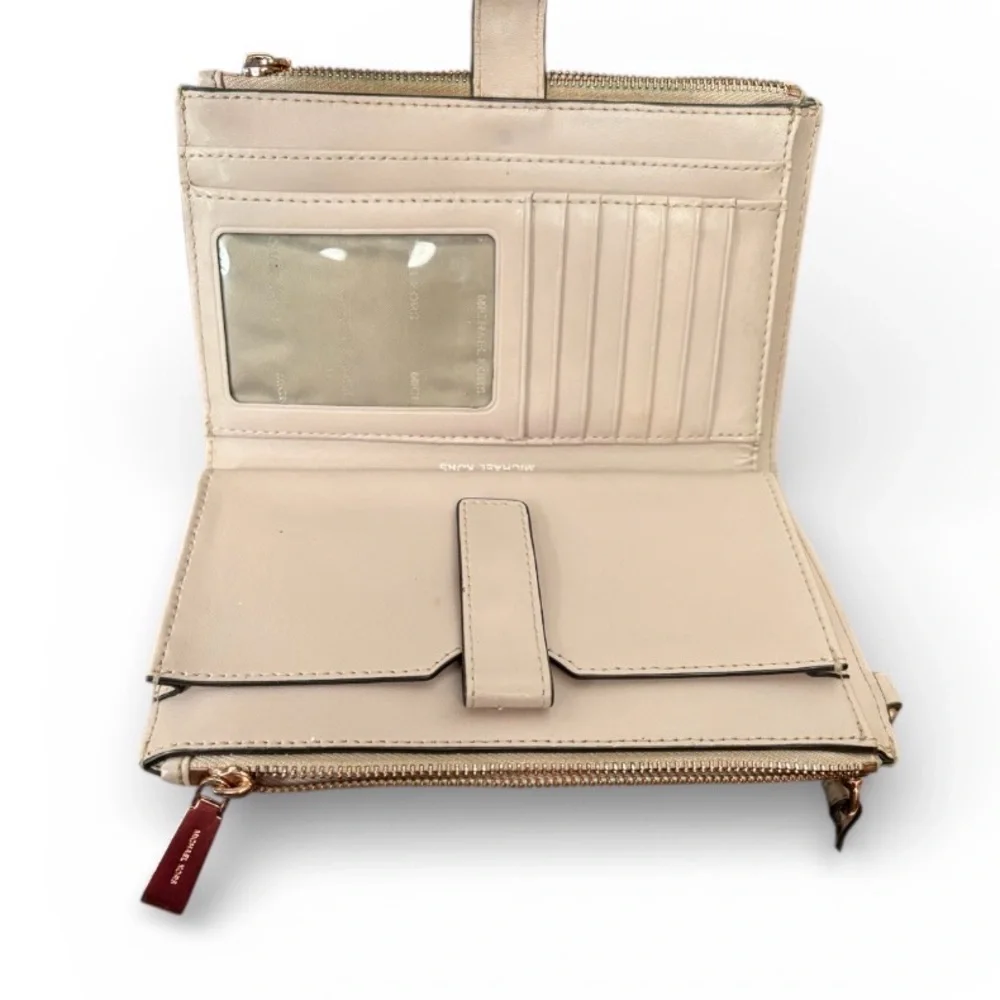 Michael Kors Adele Embellished Leather Smartphone Wallet